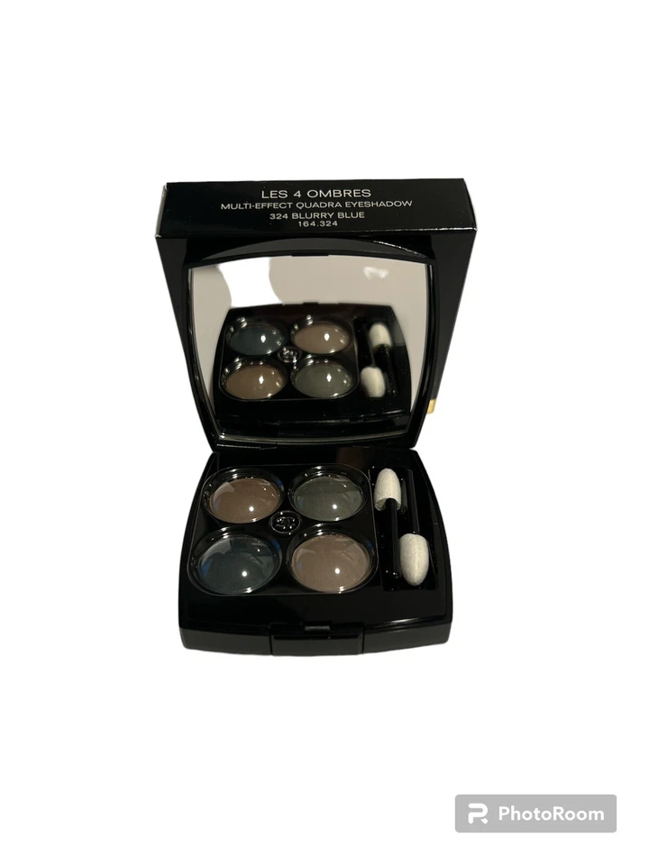 CHANEL Les 4 Ombres Multi-Effect Quadra Eyeshadow 324 Blurry Blue 0.07oz. NiB - Image 1 of 1