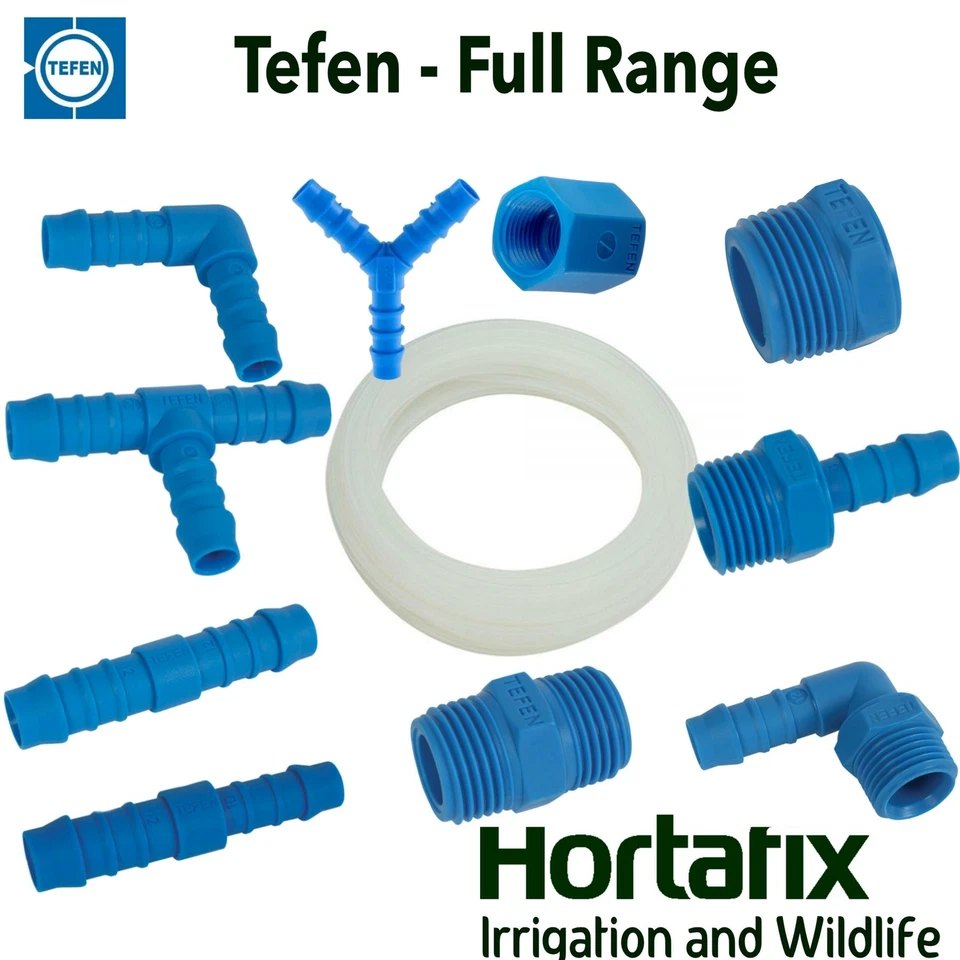 Tefen Nylon Pipe Fittings Plastic Barbed Pipe Joiner Connectors 14 Bar Pressure