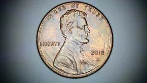 2018 D Penny Lincoln Shield Cent Die Struck Thru VBD / Ridge Ring error - Picture 1 of 3