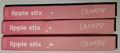 Colourpop LIPPIE STIX (3-Pak) DAY TRIP; HEART ON, FLY-FI (1 each), NIB - Image 1 of 4