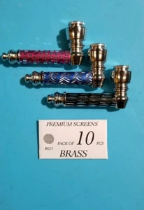 1 3er Set Sammlerstück Tabakpfeife 3" mit 10er Pack Messingsiebe - Bild 1 von 3