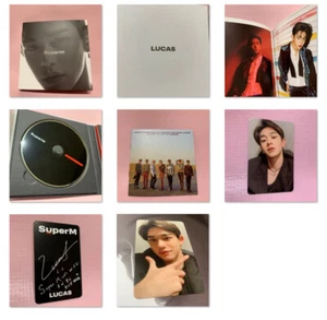 SuperM LUCAS Official PHOTOCARD +Opened CD Full Set No Poster Korea Edition WayV - Picture 1 of 13
