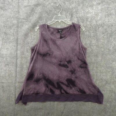 Simply Vera Wang Womens Blouse PL Petite Pullover Scoop Neck Sleeveless Tank New - Image 1 of 4