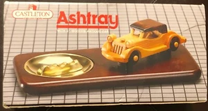 Cenicero/Bandeja de cenizas Castleton vintage con limys antiguos de coche Woodie de 5" - Imagen 1 de 5