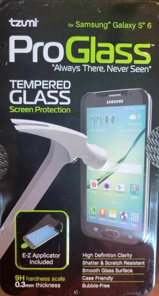 ¡¡Nuevo!! Protector de pantalla Tzumi ProGlass para Samsung Galaxy S6!! Foto 1 de 4