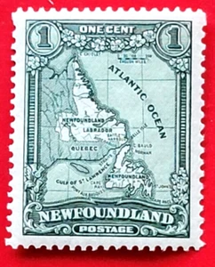Canada Newfoundland #163 (un-wmkd) Labrador Publicity Issue 2 - Map of NFLD MNH - Picture 1 of 1