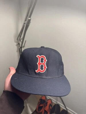 Vintage Boston Red Sox New Era Pro Model Fitted Hat 100% Wool Size 6 7/8 USA - Image 1 of 4