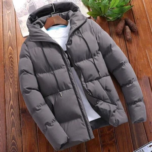 Herren Winter Warme Jacke Ski Schnee Dick Kapuze Puffer Parka Gesteppt Windfes ⊿ - Bild 1 von 14