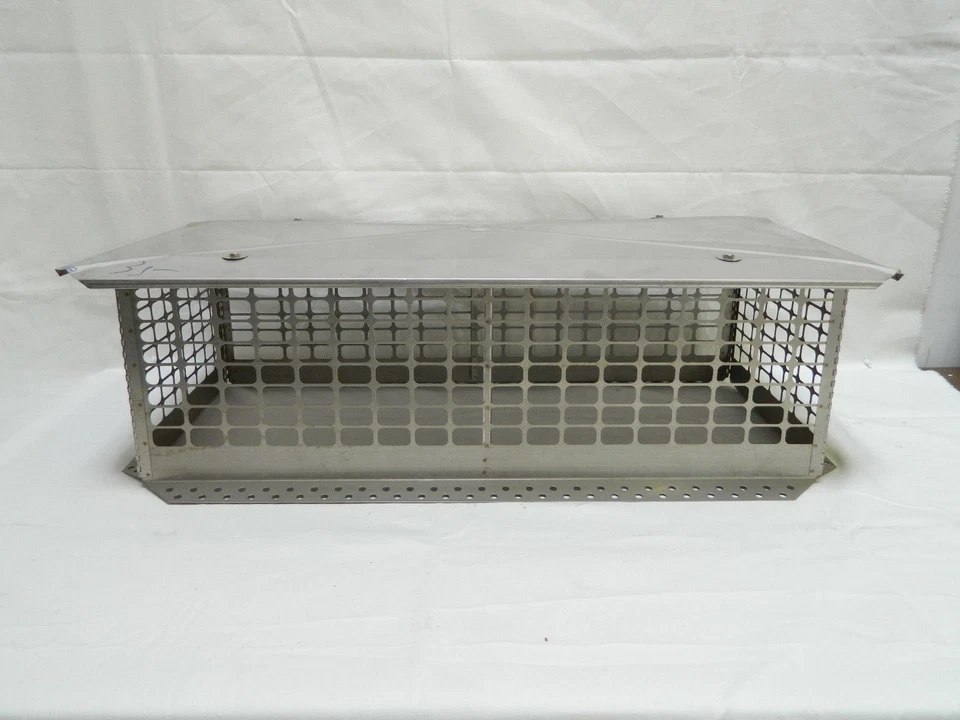 YUCO stainless steel chimney cap 17x29 crown mounted