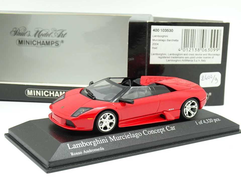 MINICHAMPS 1/43 - Lamborghini Murcielago Concept Car Rosso - Immagine 1 di 1
