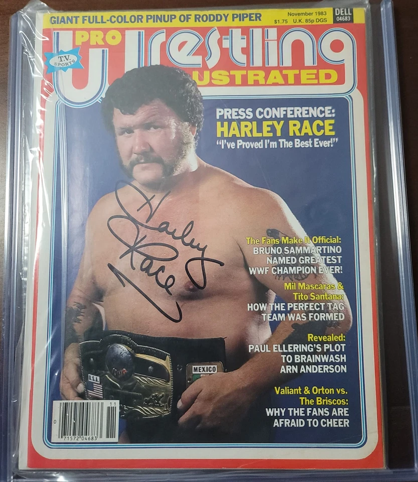 Harley Race 签名(全杂志)签名亲笔签名 WCW NWA — 第 1/1 张图片
