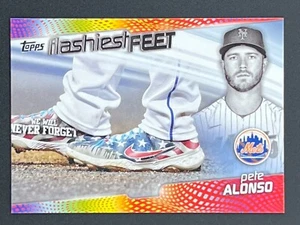 PETE ALONSO 2022 Topps Series 1 2021 Flashiest Feet FF-13 New York Mets - Picture 1 of 2