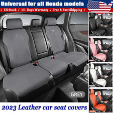 2024 Suede Leather Car Seat Covers 2/5 Seat Cushions for Honda Auto Accessories