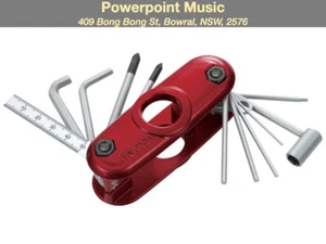 Ibanez MTZ11 Multi Tool 11-in-1 for Guitars & Basses - Red - Picture 1 of 6