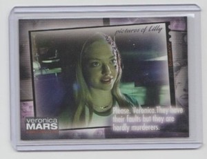 Veronica Mars TV Show Trading Card Season 1 Amanda Seyfried Lilly #62