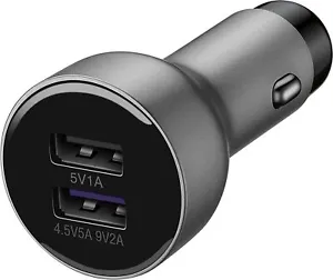 Huawei AP38 5A 1M Dual USB Car Charger with Type C Data Cable Grey - Picture 1 of 3