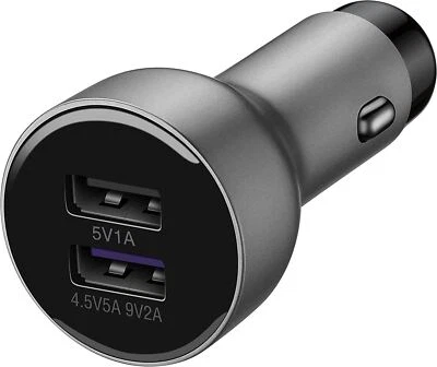 Huawei AP38 5A 1M Dual USB Car Charger with Type C Data Cable Grey - Image 1 of 3