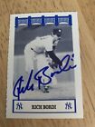 Rich Bordi Signed 1992 New York Ny Yankees 1980?S Wiz Sga Promo Baseball Card
