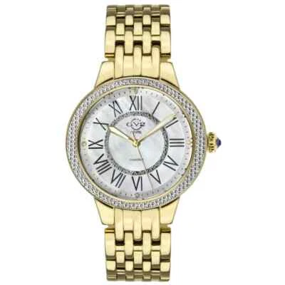Gv2 By Gevril Women's 9142 Astor II Diamond MOP Dial Gold IP Steel Watch - Image 1 of 4