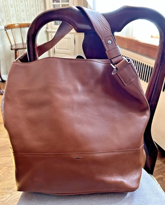 SHINOLA 大号宽松 HOBO 肩包 BOURBON 英国 TAN PEBBLED 皮革 — 第 1/4 张图片