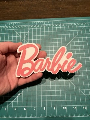 3D Printed Barbie Logo Sign Display Fan Art #1 - Изображение 1 из 4