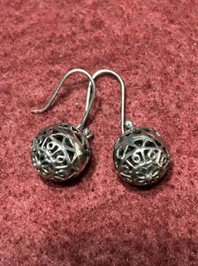 Taxco Sterling Silber filigrane Ohrhänger - Bild 1 von 4