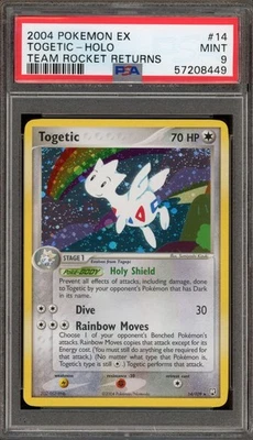 Pokemon Togetic EX Team Rocket Returns Holo Rare #14 PSA 9 Mint - Image 1 of 2