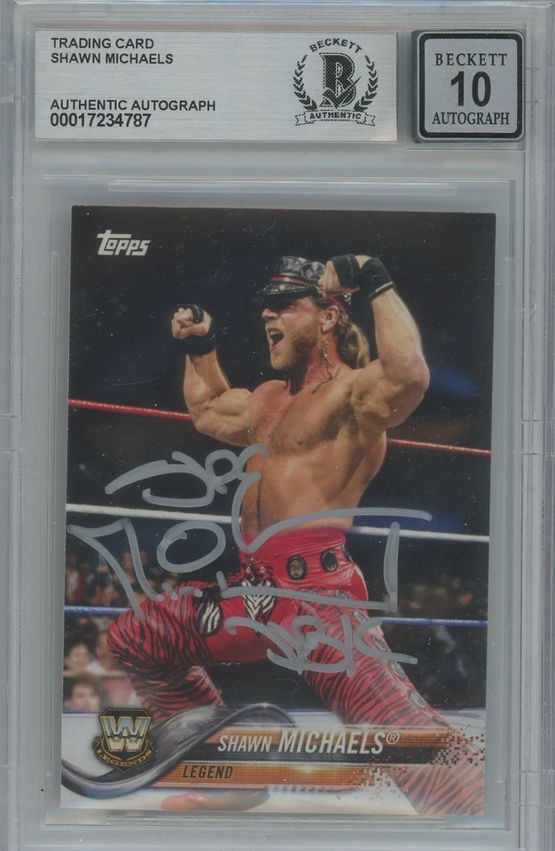 Shawn Michaels 2018 Topps Legend 10 GEM Beckett BAS Signed Auto Autographed - Image 1 of 1