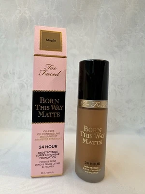New Too Faced Born This Way Matte 24 Hour Foundation-MAPLE 1oz/30ml - Image 1 of 4