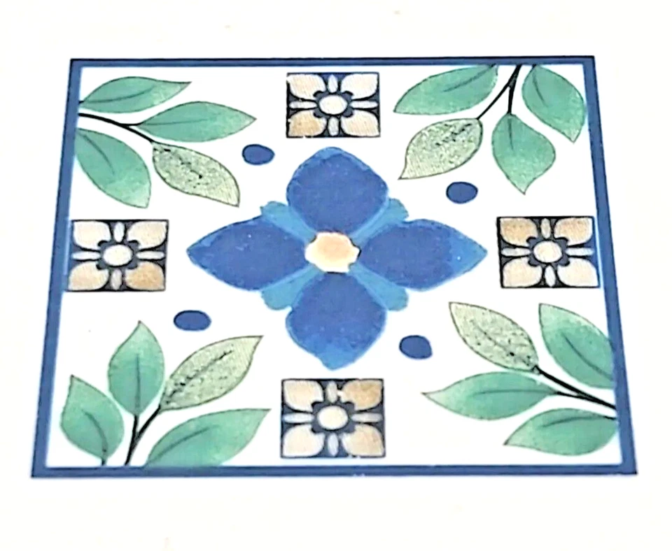 Portafolio por Pfaltzgraff 14.5" Plato Ovalado para Servir EE. UU. Sylvan Court Azul y Verde Foto 1 de 4