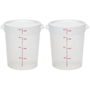 Food Storage Containers with Lids (BPA-Free) - 4 Quart Food Storage Container... - Picture 1 of 7