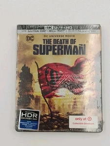 THE DEATH OF SUPERMAN STEELBOOK + 4K + BLURAY **READ - Foto 1 di 5