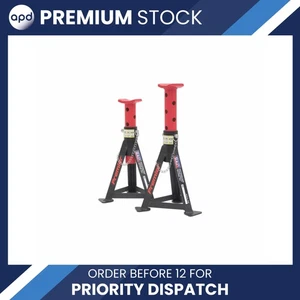 Sealey AS3R Axle Stands (Pair) 3 Tonne Capacity per Stand - Red - Picture 1 of 7