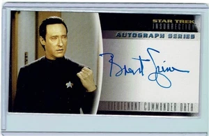 Star Trek Insurrection Autograph Card A-3 Brent Spiner as Lt Commander Data Auto - Picture 1 of 2
