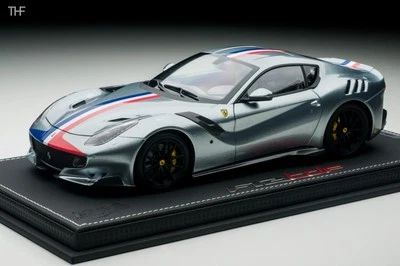 1/18 BBR Ferrari F12 tdf 2015 Grigio Titanio/French Strips 08/14 - Image 1 of 4