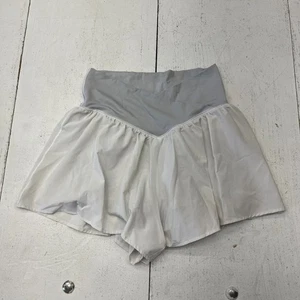 Pantalones cortos deportivos Offline By Aerie blancos entrecruzados delanteros Real Me para mujer talla S - Imagen 1 de 6