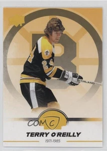 Juego de caja del centenario Boston Bruins Upper Deck amarillo Terry O'Reilly #27 2023-24 - Imagen 1 de 3