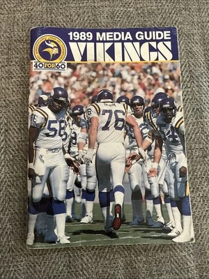 1989 NFL Minnesota Vikings media guide / Carter / Doleman / Millard / Wilson - Image 1 of 2