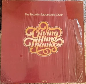 BROOKLYN TABERNACLE CHOIR: Giving Him Thanks 1981 Gospel LP EX /EX - Foto 1 di 2