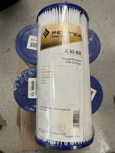 Pentek Big Blue R30-BB 30 micron pleated polyester filter cartridge - Picture 1 of 5