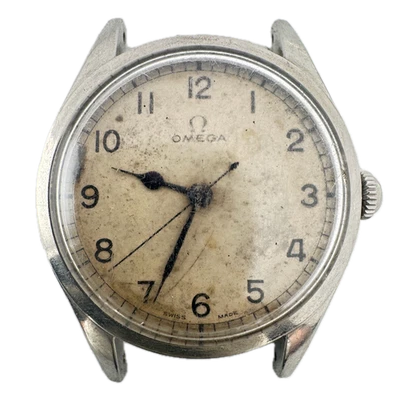 Reloj Pulsera Mecánico Vintage 35mm Omega 2537-4 Militar Hombre 30T2 SC Acero Foto 1 de 4