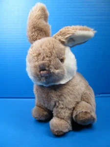 VTG Tan White Bunny Rabbit Plush sitting 11”  Stuffed Animal Plush Unbranded - Picture 1 of 7