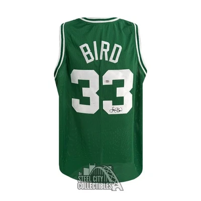Larry Bird Autographed Boston Custom Green Basketball Jersey - PSA/DNA - Image 1 of 2