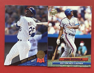 2 Bobby Bonilla New York Mets 1993 Leaf Baseball Card 236 Fleer Ultra Card 527