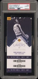 Kobe Bryant Final Season Los Angeles Lakers Full Ticket 11/15/2015 Pistons - PSA - Picture 1 of 3
