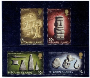 PITCAIRN ISLANDS 1971 Polynesian Art FU CV $4.95 - Picture 1 of 1