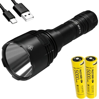 NITECORE NEW P30 1000 Lumen 676 Yard Hunting Flashlight w/ 5000mA Extra Battery