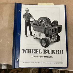 Schroeder ELECTRIC WHEEL BURRO OPERATOR’S MANUAL OPERATION & MAINTENANCE GUIDE - Picture 1 of 5