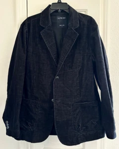 Men's Large Calvin Klein Jeans Black, 2-Button Lined Sport Coat/Blazer - Picture 1 of 9