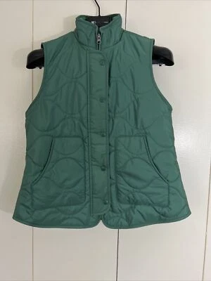 Croft & Barrow The Classic Quilted Vest Women’s Green Fleece Lined Size PS - Image 1 of 4
